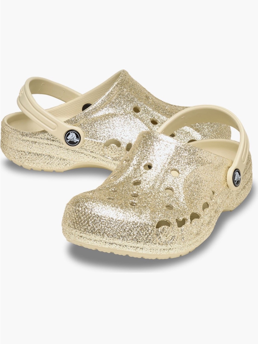 CROCS Glitter Classic Clog in Shimmering Gold